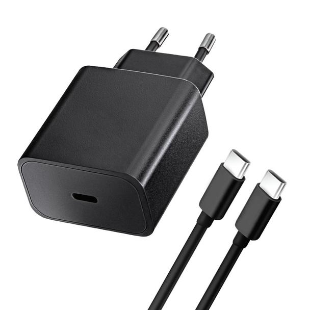 Ładowarka sieciowa do telefonu Blue Star USB C QC3.0 PD 3A 20W + kabel USB C do USB C TFB-TC-20WPD czarna