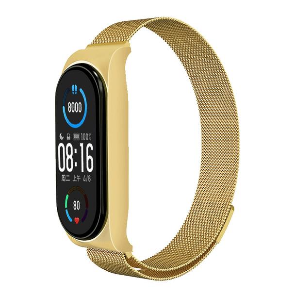 Pasek metalowy METAL do XIAOMI Mi Band 7 złoty (03)