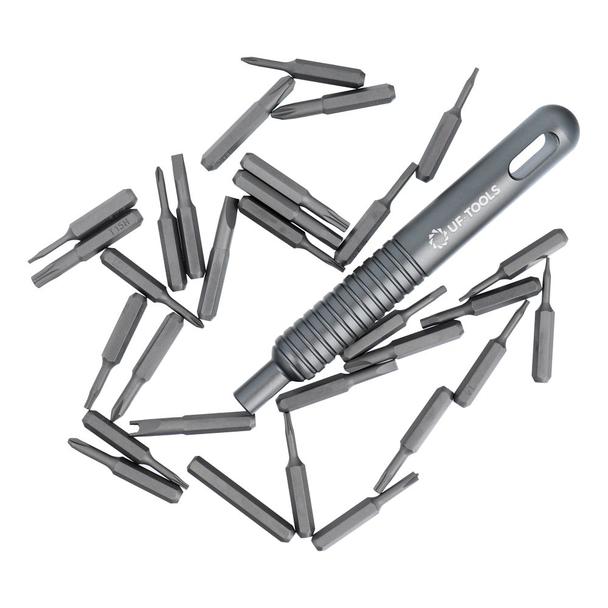 UF-TOOLS - Wkrętak precyzyjny z wymiennymi bitami 31w1