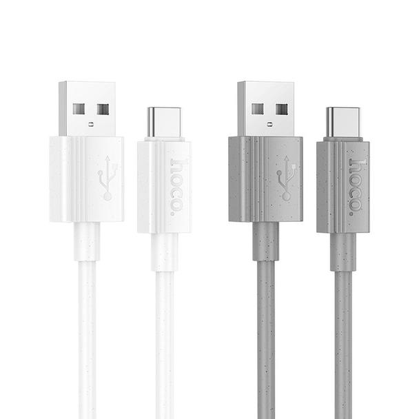 Kabel USB A do USB C Hoco 3A 1 m X107 biały