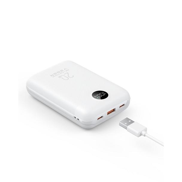 Powerbank Veger S20 (W2081) PD QC3.0 2A 22,5W 20000 mAh biały 0INT