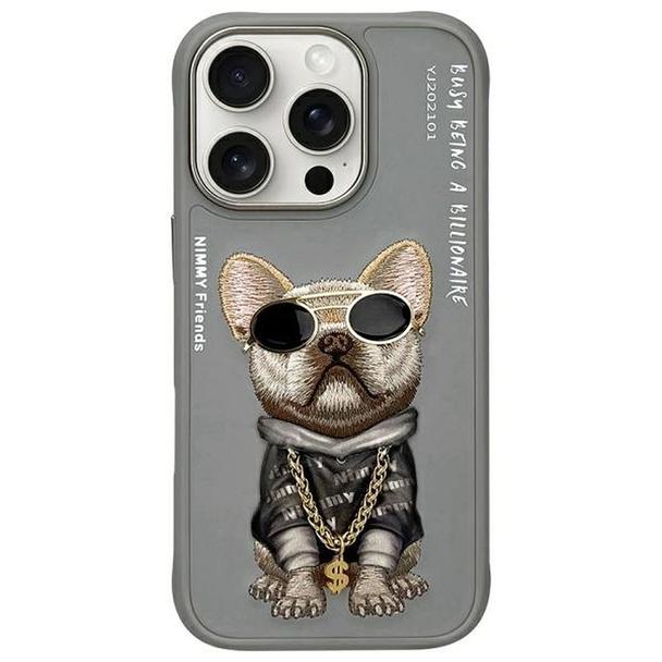 NIMMY futerał GLASSES COOL DOG do IPHONE 16 Pro Max szary