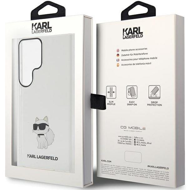 KARL LAGERFELD futerał do SAMSUNG S24 Ultra KLHCS24LHNCHTCT (IML NFT CHOUPETTE) transparentny