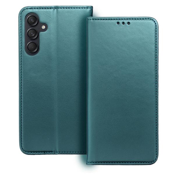 Etui z klapką na Samsung A16 Smart Magneto ciemnozielone