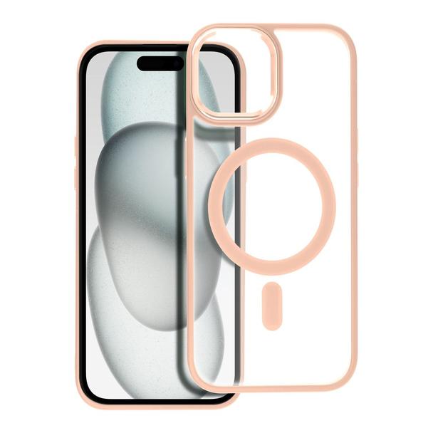 Futerał MATTE MAG COVER kompatybilny z MagSafe do IPHONE 15 różowy