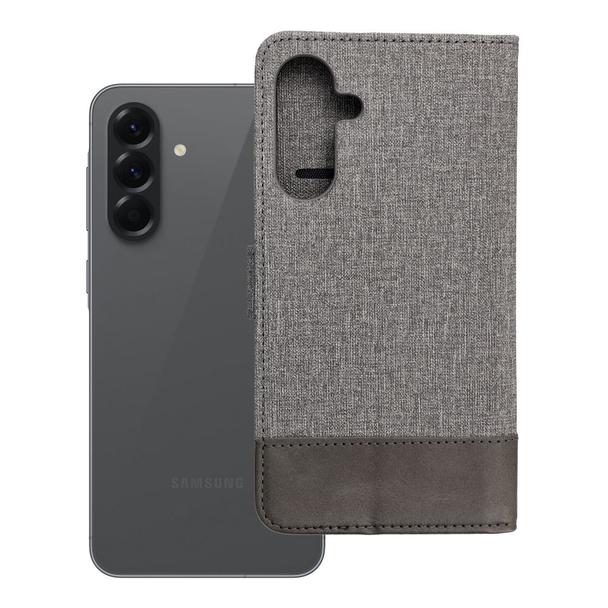 Etui z klapką na Samsung A56 5G Gomma Book szare