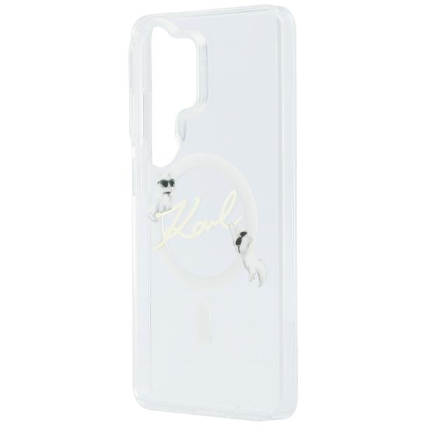 KARL LAGERFELD futerał do SAMSUNG S26 Ultra KLHMS26L5HKSCAH (Magnetic IML KC Script) transparentny