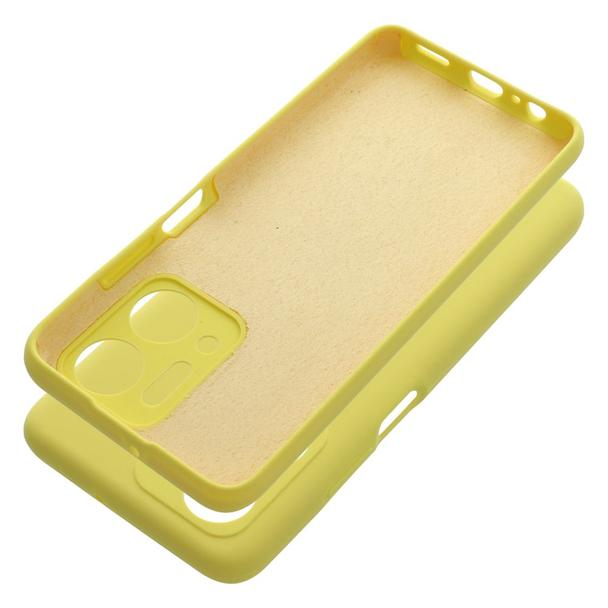 Futerał do Honor X7A Silicone 2mm żółty