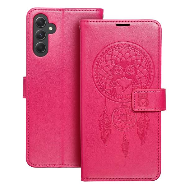 Etui z klapką na Samsung A34 5G Mezzo Book łapacz snów magenta