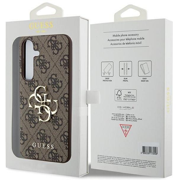 GUESS futerał do SAMSUNG A55 GUHCSA554GMGBR (PU Big 4G Metal Logo) brązowy