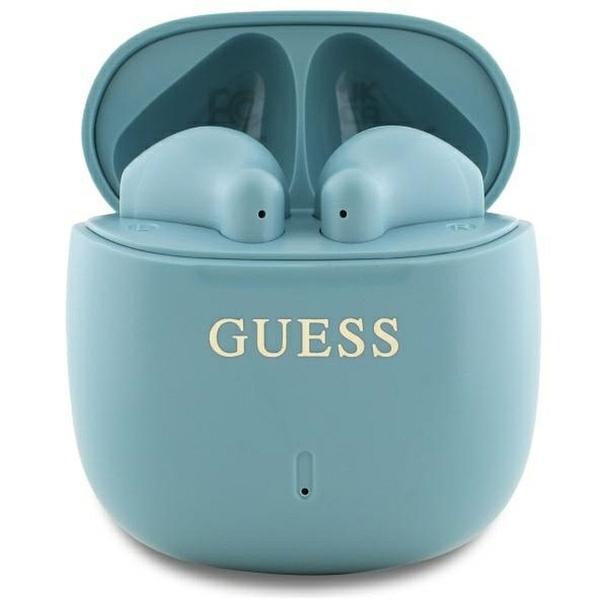 GUESS słuchawki bezprzewodowe bluetooth TWS GUTWSJ14ESGQ (Printed Classic Logo) turkusowe