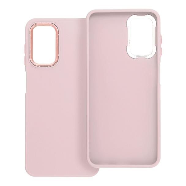 Futerał do Samsung A13 5G / A04S Frame pudrowy róż