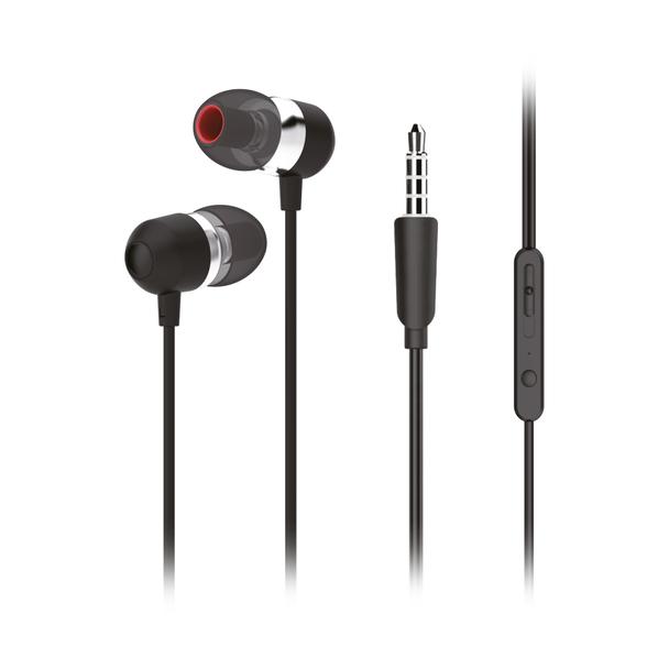 Słuchawki przewodowe douszne Jack 3,5 mm Forcell F-Audio U3 czarne