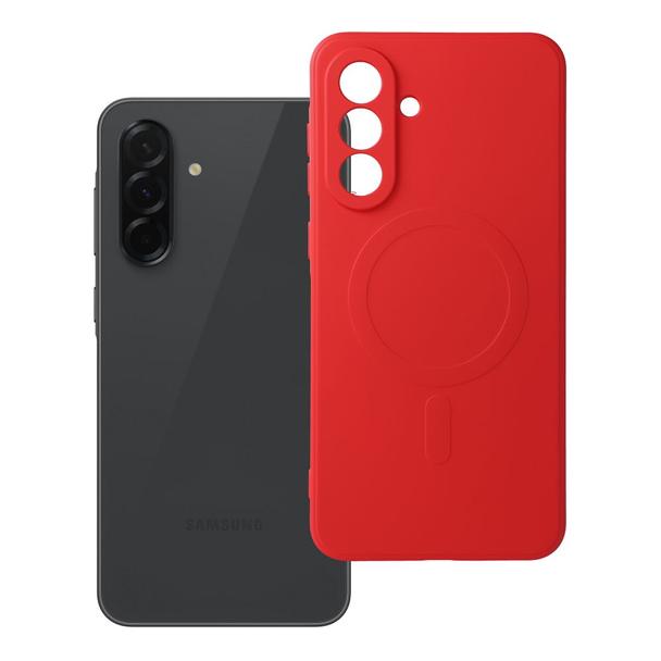 Futerał do Samsung A36 Silicone Mag Cover zgodny z MagSafe czerwony