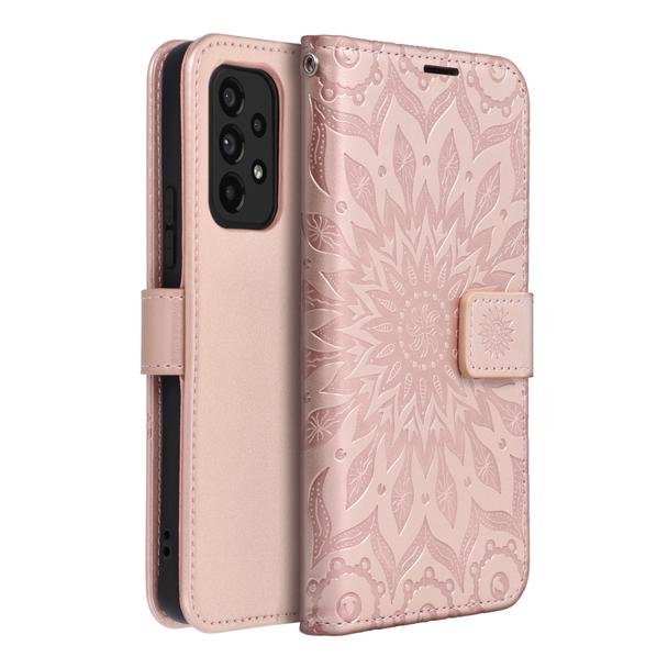 Etui z klapką na Samsung A53 5G Mezzo Book mandala złoto-różowe