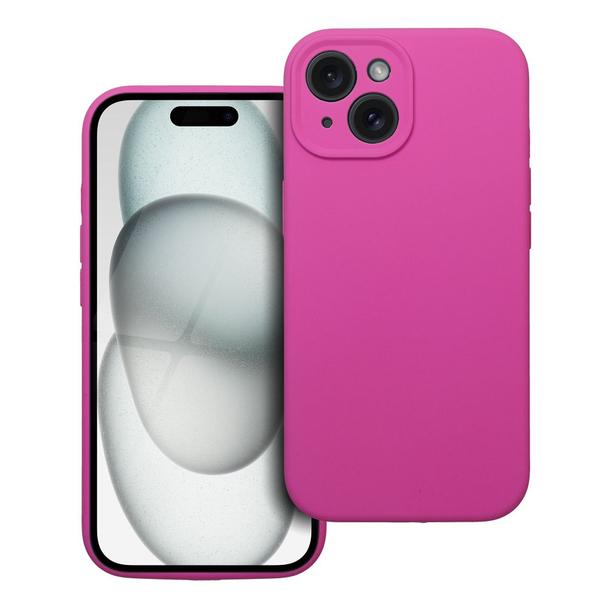 Futerał do iPhone 15 Silicone 2mm różowy