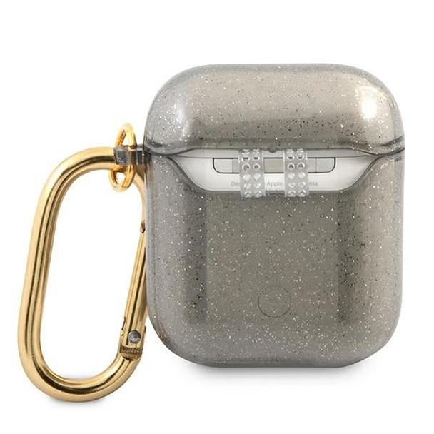 GUESS futerał do APPLE AirPods 1/2 GUA2UCG4GK (Glitter Collection) czarny