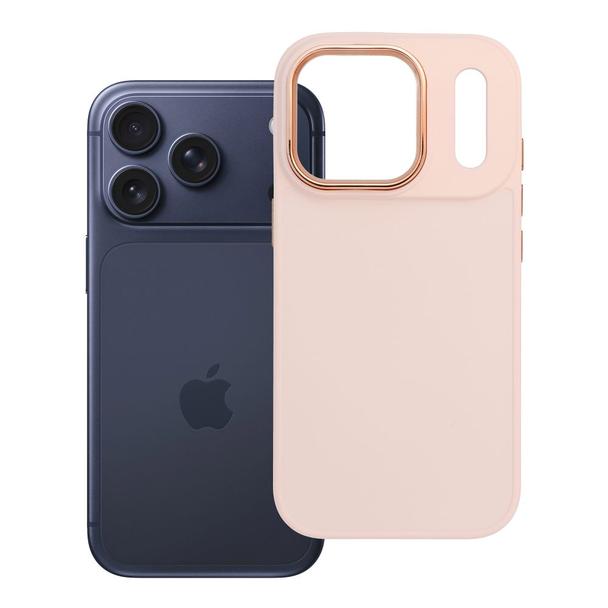 Etui na iPhone 17 Pro / 18 Pro Frame pudrowy róż