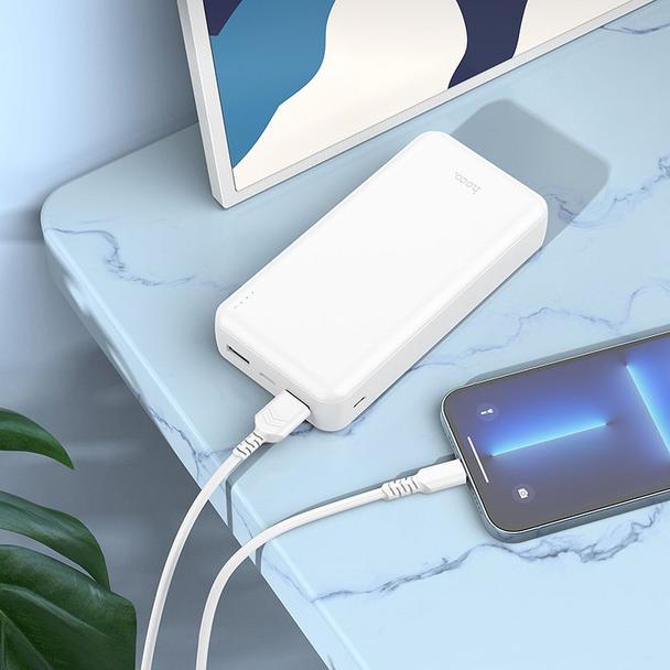 Powerbank Hoco 20000 mAh 2,1A J100A biały