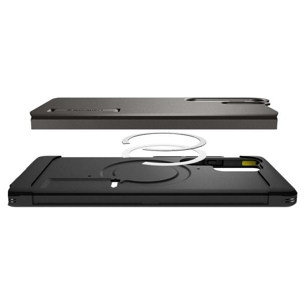 SPIGEN futerał TOUGH ARMOR kompatybilny z MagSafe do SAMSUNG S25 Ultra gunmetal