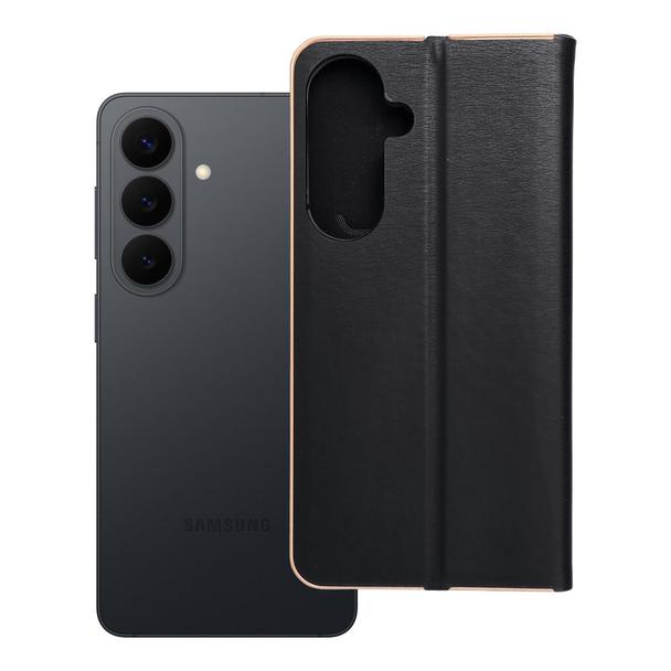 Etui z klapką na Samsung S26 PLUS Luna Book Gold czarne