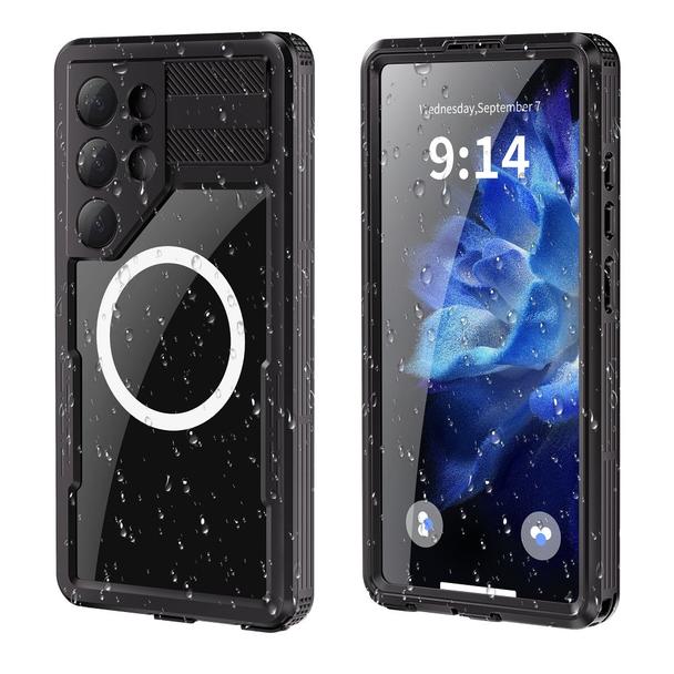 Futerał do Samsung S25 ULTRA Shellbox MARS wodoodporny z metalowym ringiem czarny