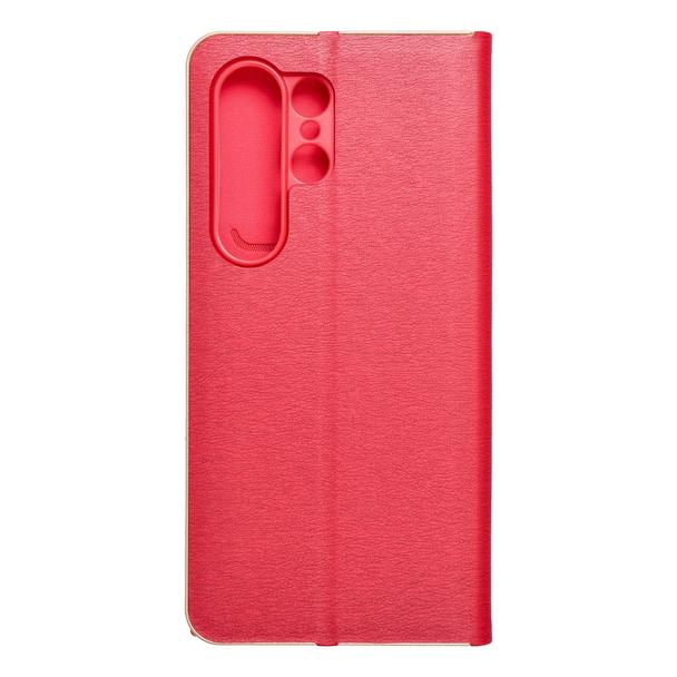Etui z klapką na Samsung S24 ULTRA Luna Book Gold czerwone