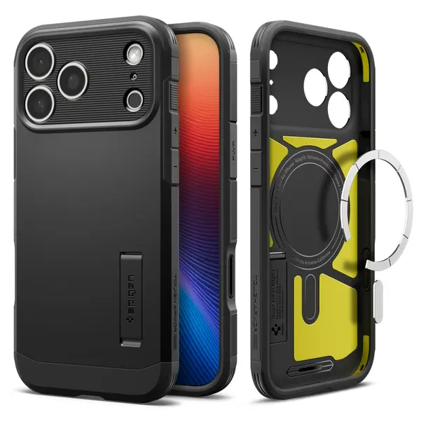SPIGEN futerał TOUGH ARMOR MAG kompatybilny z MagSafe do IPHONE 17 Pro black