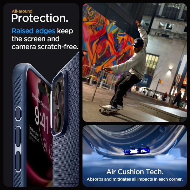 SPIGEN futerał LIQUID AIR do IPHONE 15 Pro navy blue