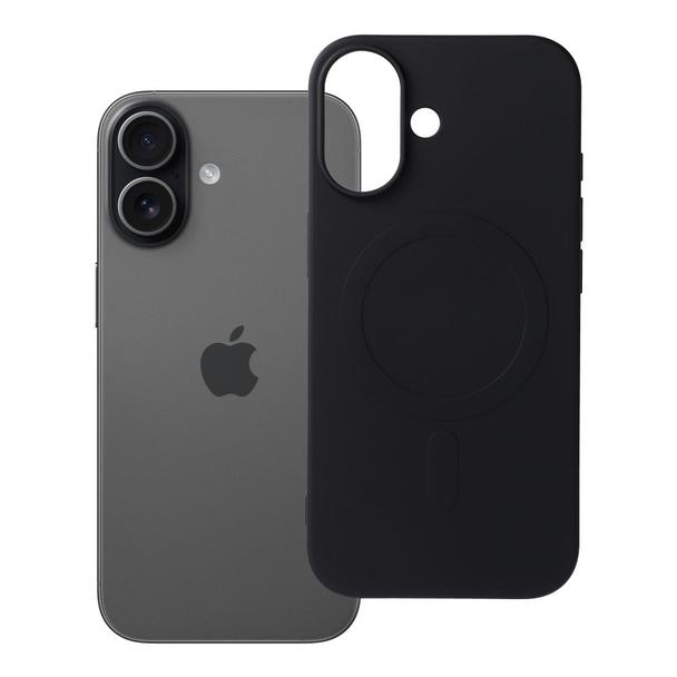 Futerał do iPhone 17 Silicone Mag Cover zgodny z MagSafe (big hole) czarny