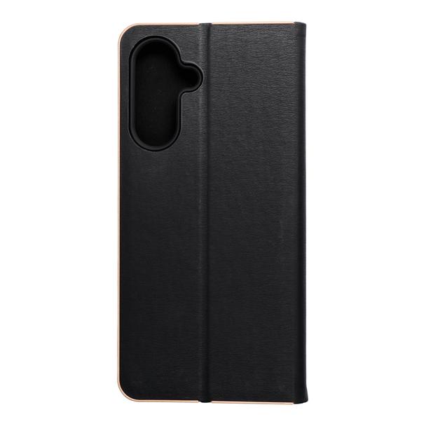 Etui z klapką na Samsung A17 Luna Book Gold czarne