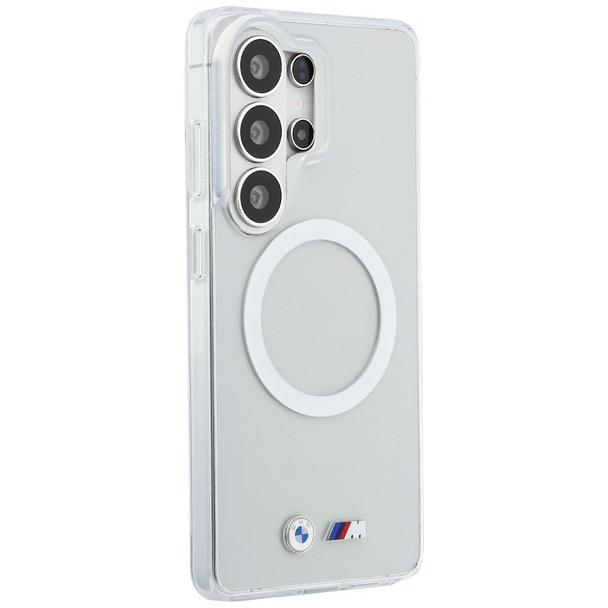 BMW futerał do SAMSUNG S26 Ultra BMHMS26L25HSMLKT (Magnetic IML Shockproof W/ Metal Logos) transparentny
