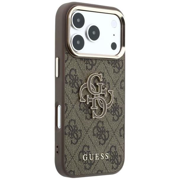 GUESS futerał do IPHONE 18 Pro/17 Pro (Big Resin Logo 4G) brązowy