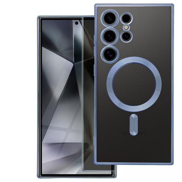 Futerał do Samsung A37 Electro Mag Cover zgodny z MagSafe tytanowy niebieski