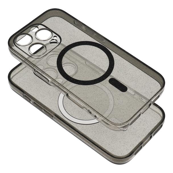 Futerał do Samsung S26 ULTRA Clear Mag Cover (STR) zgodny z MagSafe czarny glitter