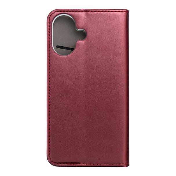 Etui z klapką na iPhone 17 Smart Magneto burgundowe