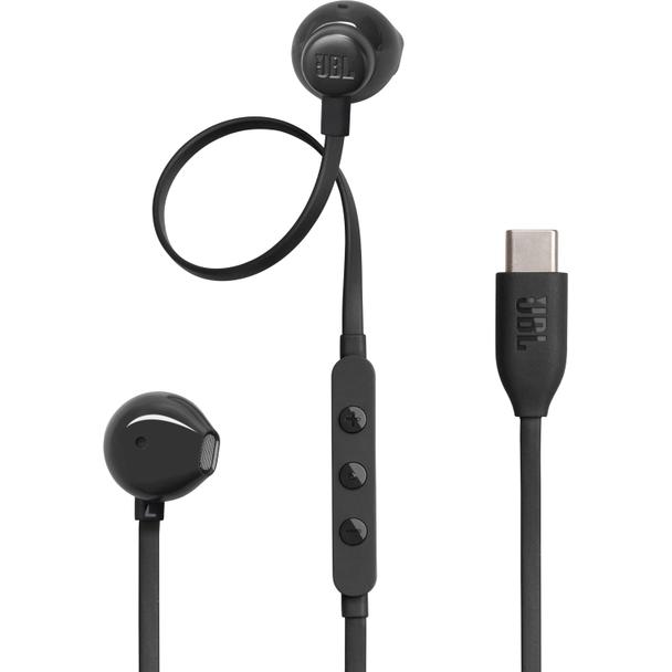 Słuchawki przewodowe douszne USB C JBL 305C czarne