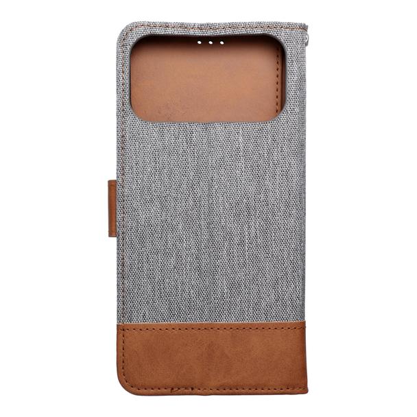 Etui z klapką na iPhone 17 PRO MAX Jeans Book szare