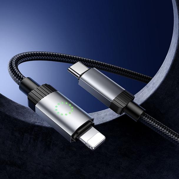 Kabel USB C do Lightning Hoco PD 27W 1 m X117 czarny