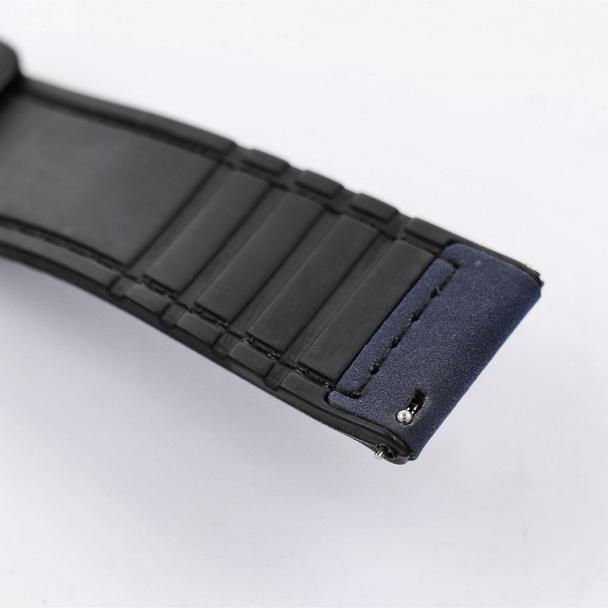 Pasek do zegarka 22 mm Titmo Strap S5 ekoskóra niebieski