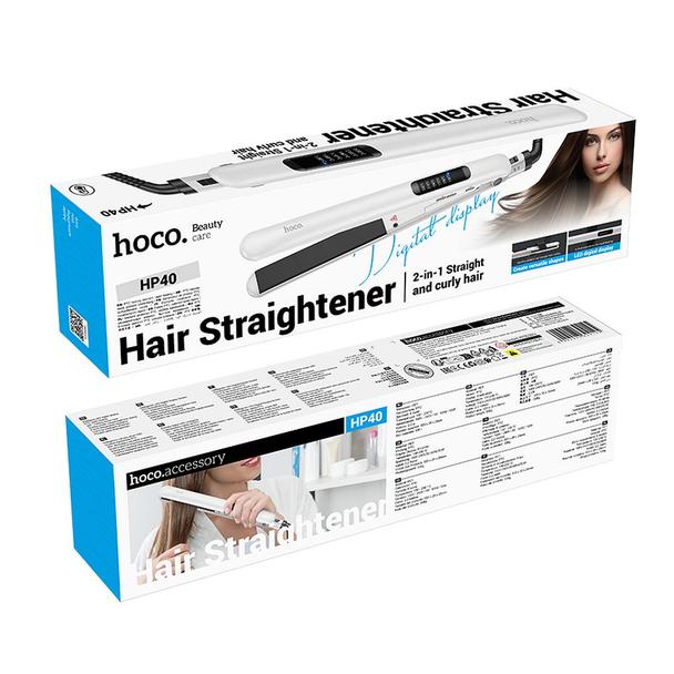 Prostownica do włosów Hoco HP40 biała
