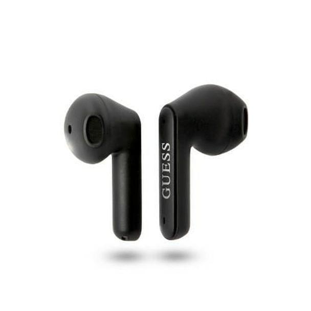 GUESS słuchawki bezprzewodowe bluetooth TWS + stacja dokująca GUTWST82TRK (Triangle Logo) czarne