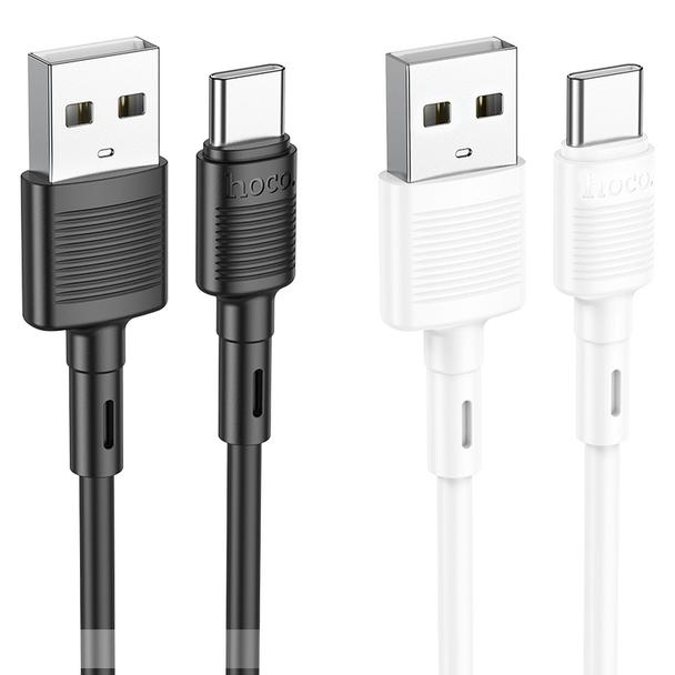 Kabel USB A do USB C Hoco 3A 1 m X83 biały