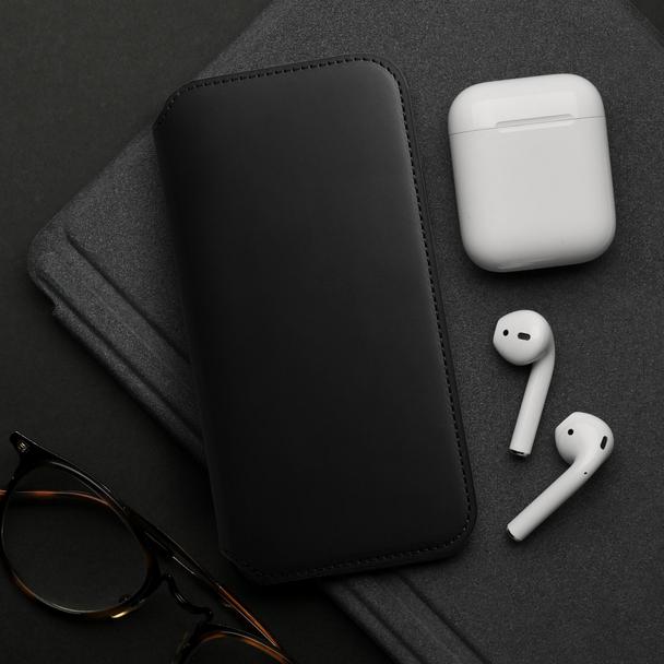 Etui z klapką na Samsung S25 PLUS Dual Pocket Book czarne