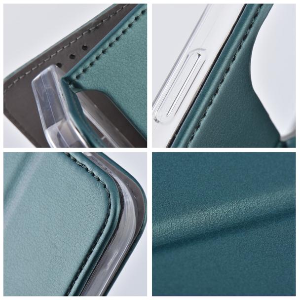 Etui z klapką na Oppo Reno 16F / 16FS Smart Magneto ciemnozielone