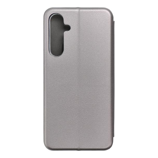 Etui z klapką na Samsung A55 Elegance Book stalowe