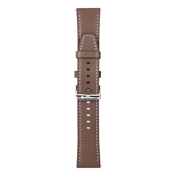 Pasek do Samsung Galaxy Watch Forcell F-Design FS21 dziurki skóra ekologiczna 22 mm brązowy