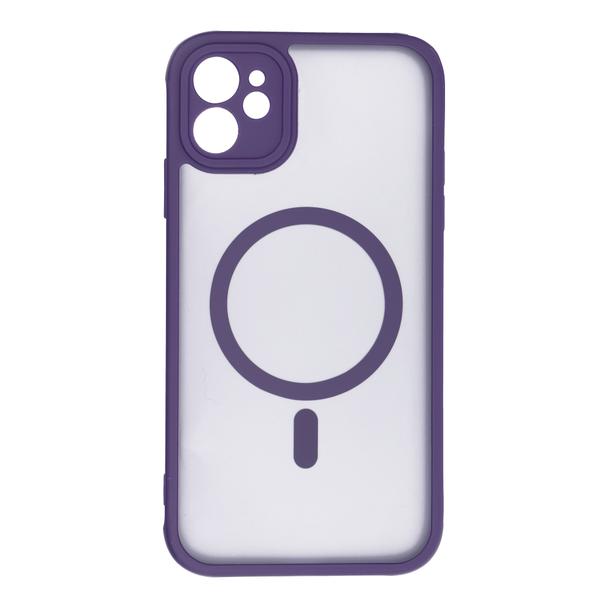 Futerał do iPhone 11 Full Matte Mag Cover zgodny z MagSafe fioletowy