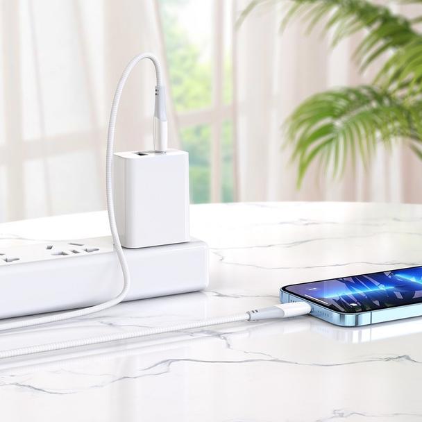 Kabel USB C do Lightning Hoco PD 3A 20W 1 m X70 biały