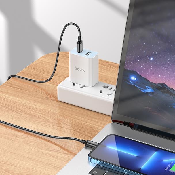 Kabel USB C do Lightning Hoco PD 27W 2 m X89 czarny